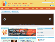 Tablet Screenshot of childcareclinics.com